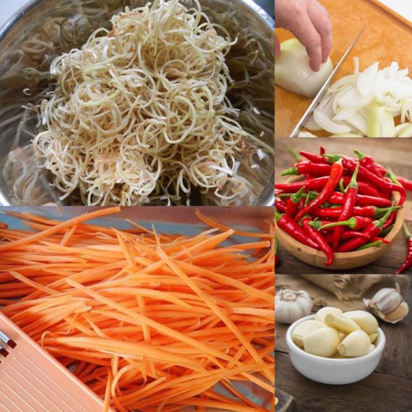 Cách làm món nộm gà hoa chuối ngon giòn và không bị thâm chát