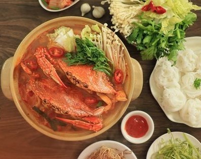 Cách nấu lẩu ghẹ chua cay hảo hảo