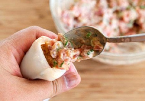 Cách làm mực nhồi thịt chiên giòn ngon cực hấp dẫn