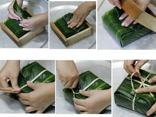 Cách gói bánh chưng xanh tự nhiên cho ngày Tết cổ truyền