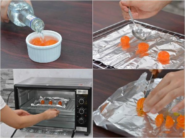 Cách làm bánh bông lan trứng muối nhân phô mai