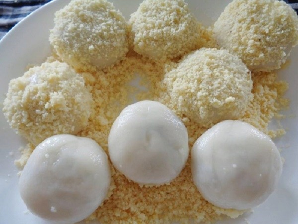 Cách làm bánh giầy đậu xanh dẻo mịn không nát