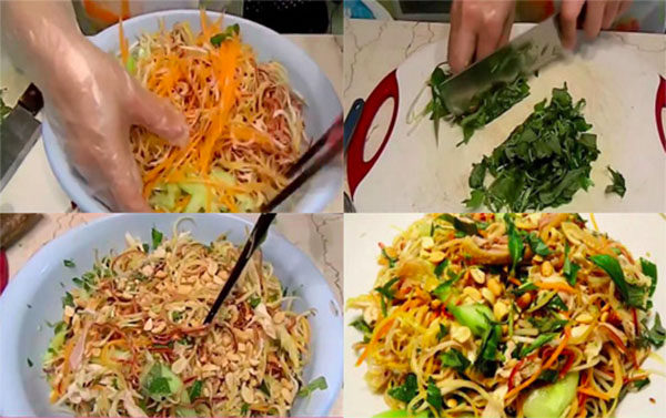 Cách làm nộm tai heo hoa chuối đơn giản ngon sần sật