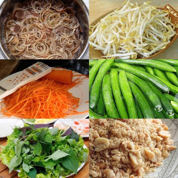 Cách làm nộm tai heo hoa chuối đơn giản ngon sần sật