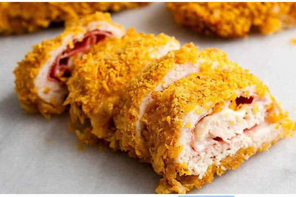 Cách làm thịt gà cuộn phô mai thơm ngậy chuẩn nhà hàng