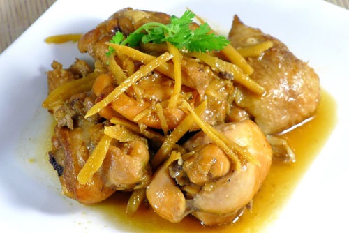 Cách làm thịt gà kho gừng thơm ngon, hấp dẫn cực tốn cơm