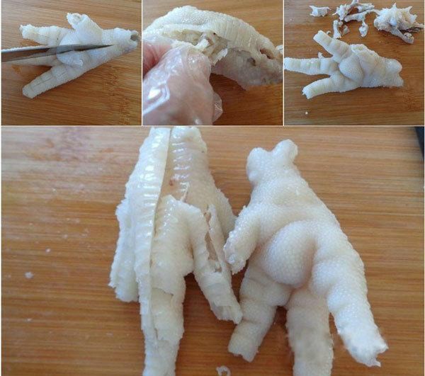 Cách rút xương chân gà với ba bước cực đơn giản