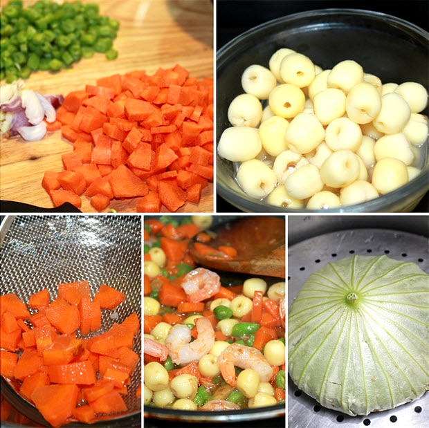 Công thức cách làm cơm gói lá sen đậm vị quê hương