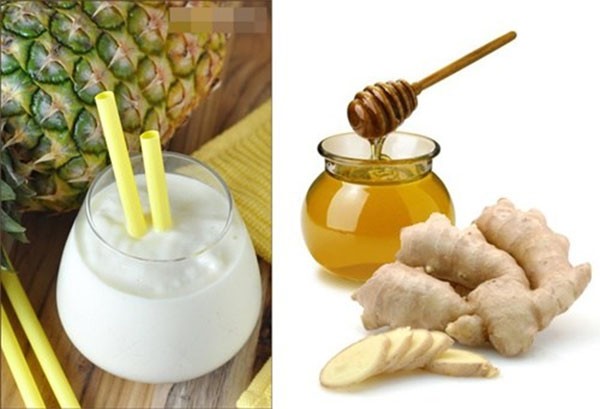 Sinh tố dứa sữa chua dễ làm cho da sáng dáng đẹp