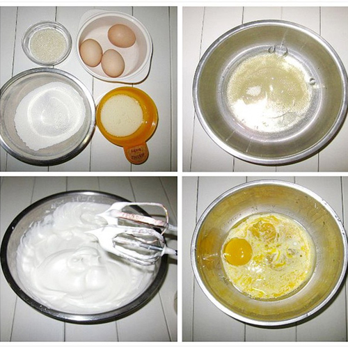 Thành công với cách làm bánh bông lan dâu tây siêu dễ