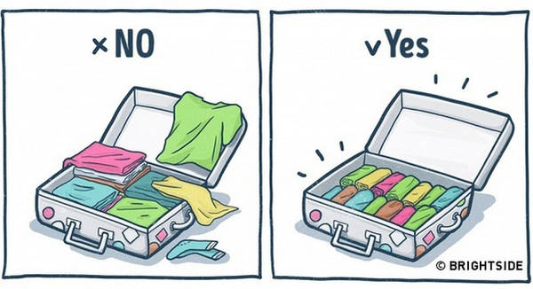 Đi chơi cần nhớ quy tắc 5, 4, 3, 2, 1 khi sắp xếp hành lý