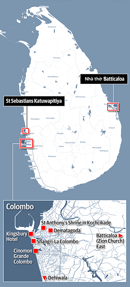 Lệnh giới nghiêm và lưu ý khi đến Sri Lanka sau chuỗi vụ đánh bom