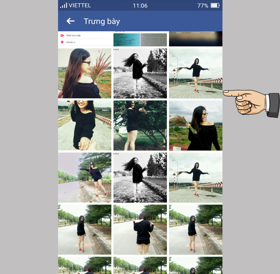 Tạo bản trình chiếu để đăng lên Facebook