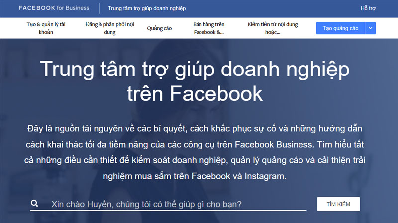 Cách chat support Facebook, liên hệ trực tiếp với Facebook chuẩn nhất