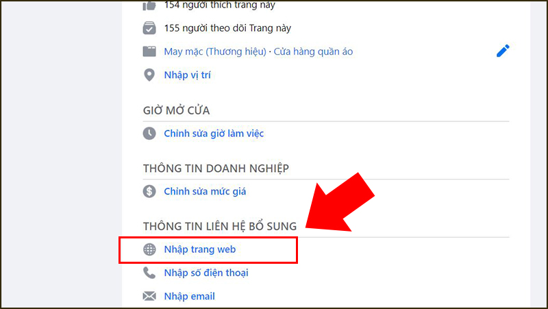 Cách chèn liên kết website vào Fanpage Facebook của mình cực dễ