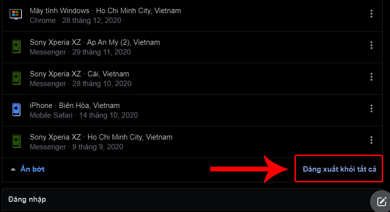 Cách đăng xuất Facebook, Messenger trên thiết bị khác từ xa cực nhanh