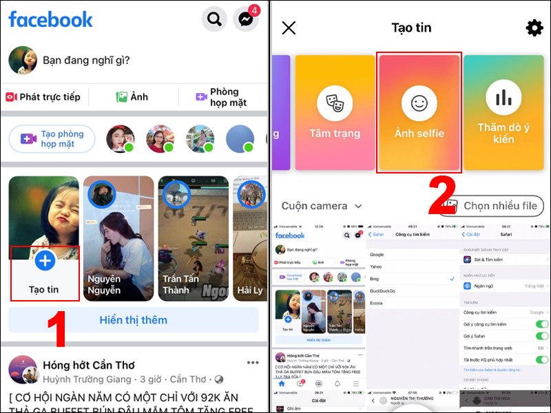Cách quay video chèn phông nền tự chọn trên Facebook cực đơn giản