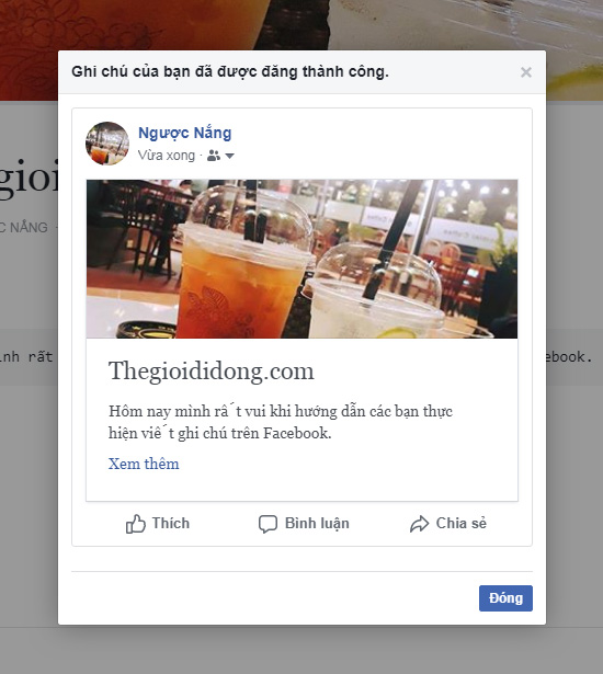 Cách viết note trên Facebook