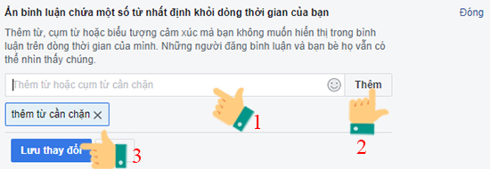 Cách chặn bình luận có “từ khóa” xấu trên Facebook