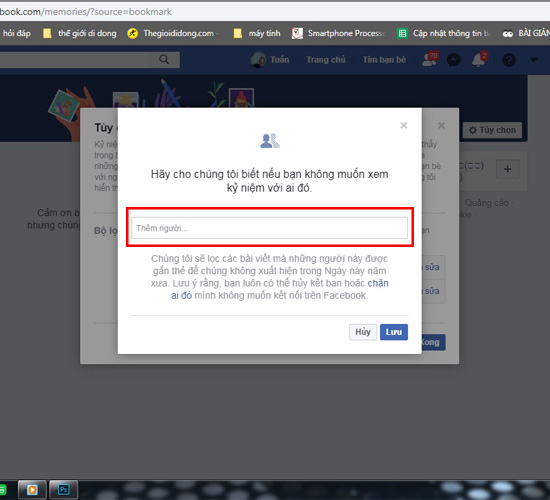 Tắt hoặc lọc bớt nội dung kỷ niệm trên Facebook