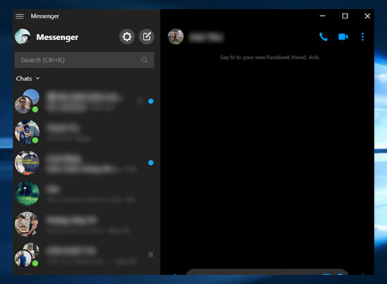 Facebook Messenger bản Beta dành cho Windows 10