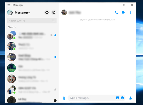 Facebook Messenger bản Beta dành cho Windows 10