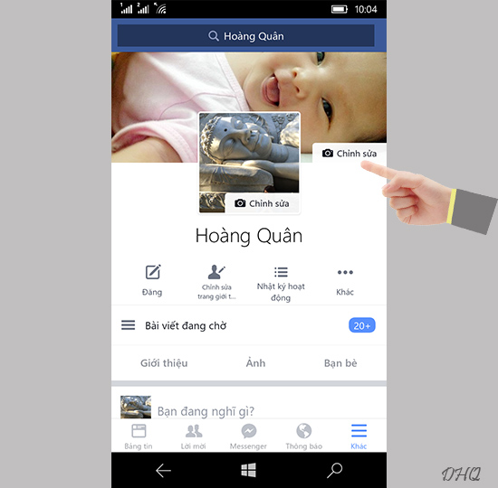 Tải ứng dụng Facebook chính chủ trên Windows Phone 10