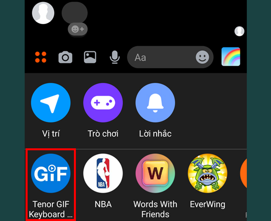 4 bước để gửi ảnh động trên Facebook Messenger