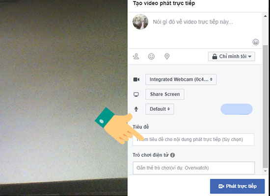 Hướng dẫn live stream trên Facebook trên máy tính