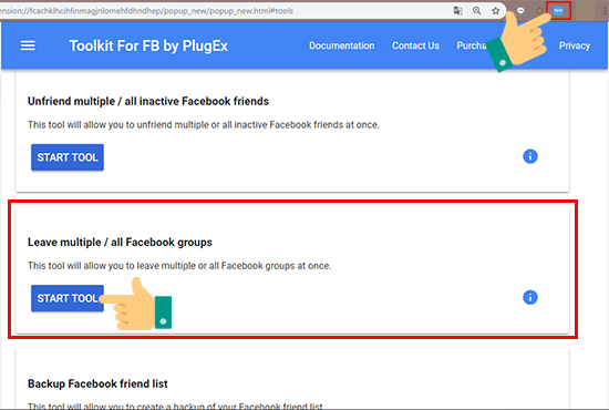 Cách rời khỏi nhóm hàng loạt trên Facebook