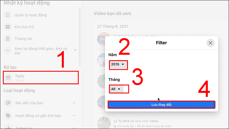 Cách tìm lại video đã xem trên Facebook nhanh chóng