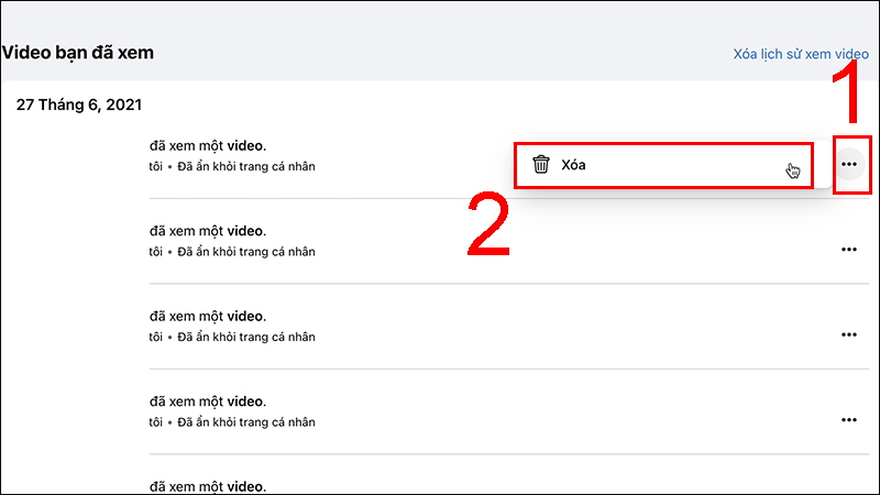 Cách tìm lại video đã xem trên Facebook nhanh chóng