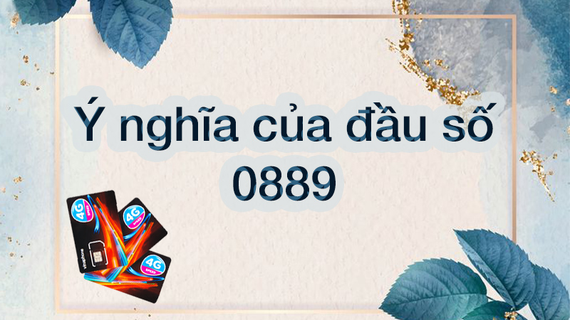 Đầu số 0889 là mạng gì? Ý nghĩa của đầu số 0889? Có phải đầu số đẹp?