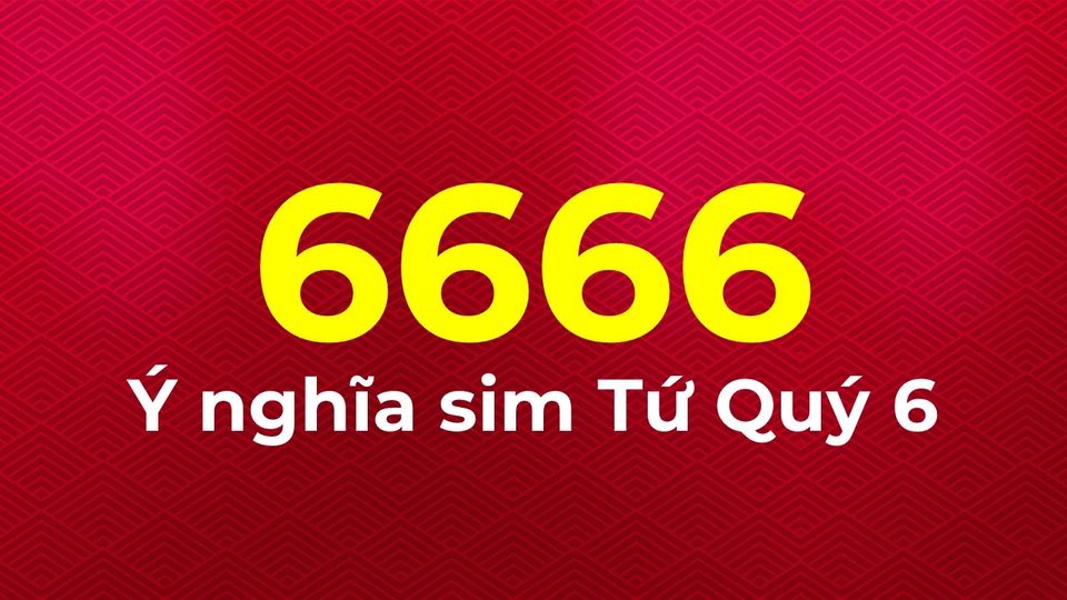 Bất ngờ ý nghĩa ẩn trong sim tứ quý 6666