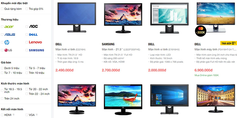 Tư vấn mua màn hình máy tính giá rẻ tốt nhất?