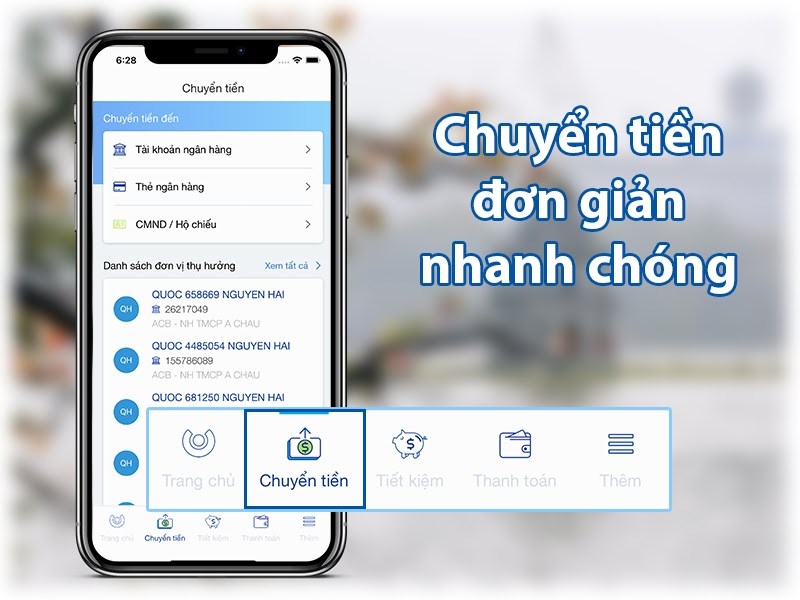 ACB - Online banking - Ứng dụng thanh toán online của ACB