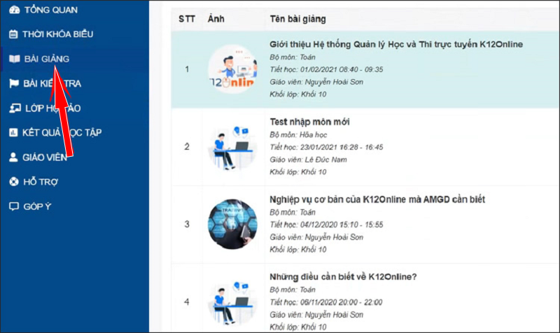 Cách đăng nhập và tham gia học online trên K12Online?