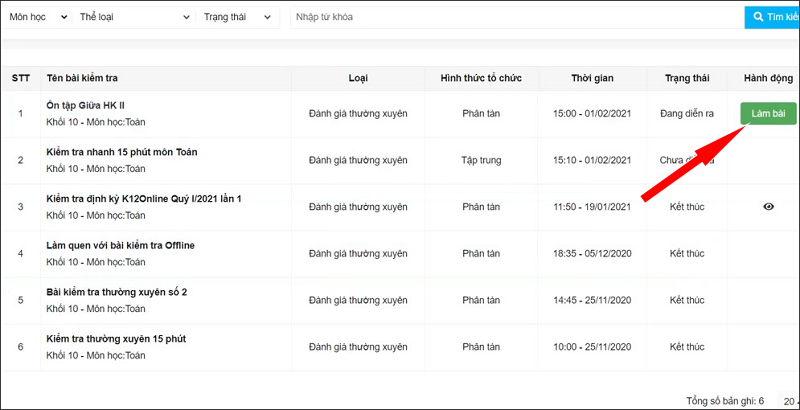 Cách đăng nhập và tham gia học online trên K12Online?