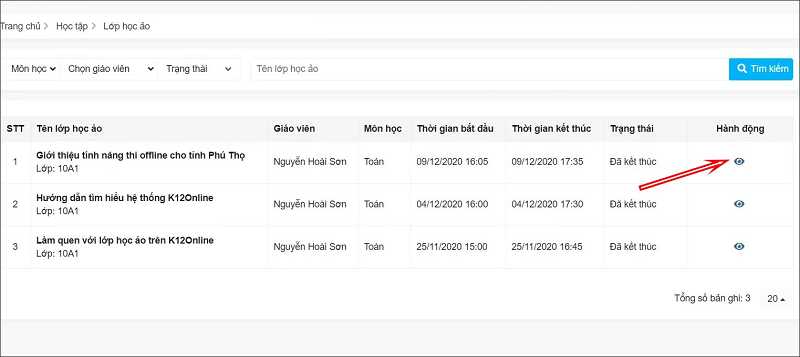 Cách đăng nhập và tham gia học online trên K12Online?