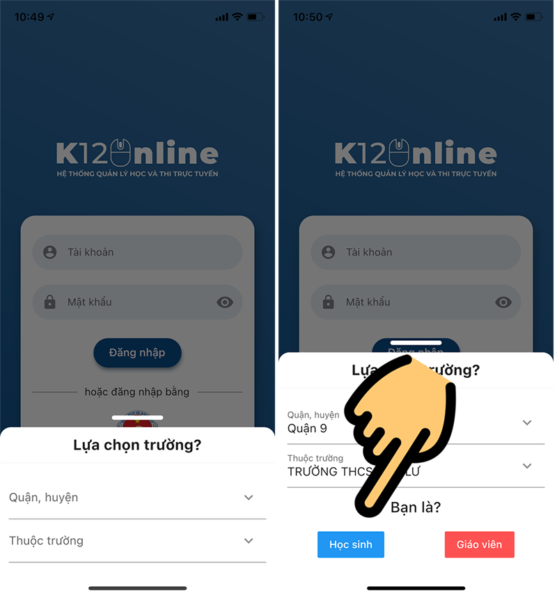 Cách đăng nhập và tham gia học online trên K12Online?