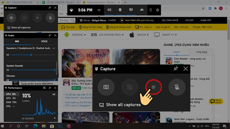 Cách quay màn hình Win 10 đơn giản không cần cài đặt thêm app