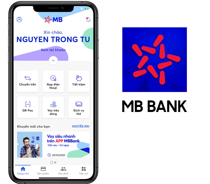 Ứng dụng MB Bank: Chuyển khoản miễn phí, thanh toán hóa đơn