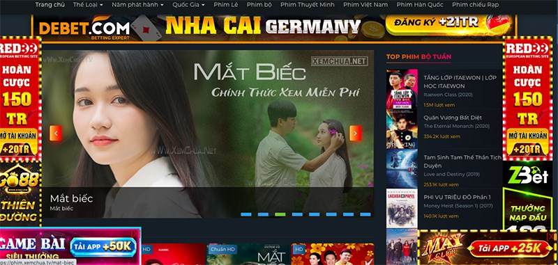 Các website xem phim bản quyền tại Việt Nam thay thế khi phimmoi.net bị chặn