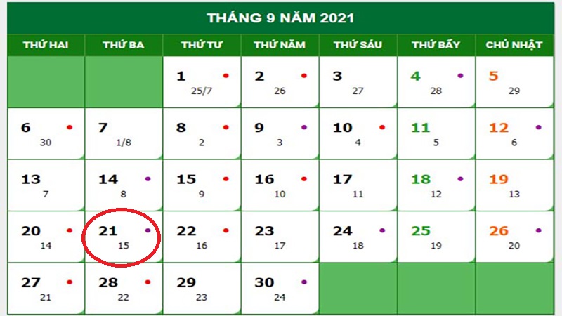 21/9 là ngày gì? Thuộc cung hoàng đạo gì? Có sự kiện nổi bật nào?
