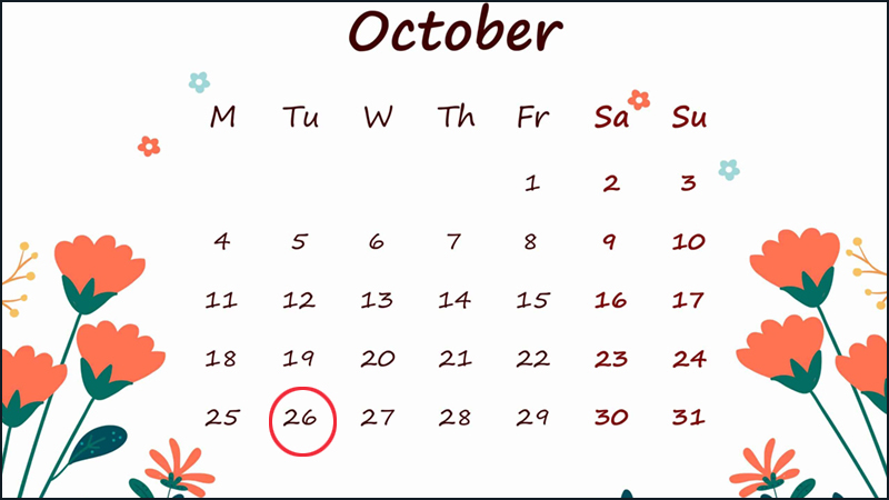 26/10 là ngày gì? Thuộc cung hoàng đạo gì? Có sự kiện nổi bật nào?