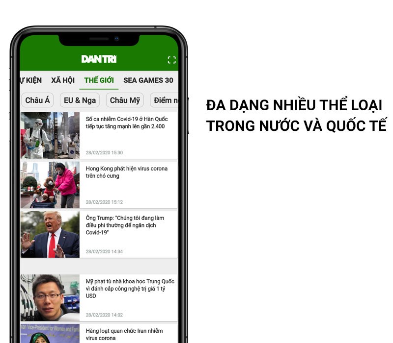 Ứng dụng Báo Dân trí - Dantri.com.vn: Cập nhật tin tức nóng hổi