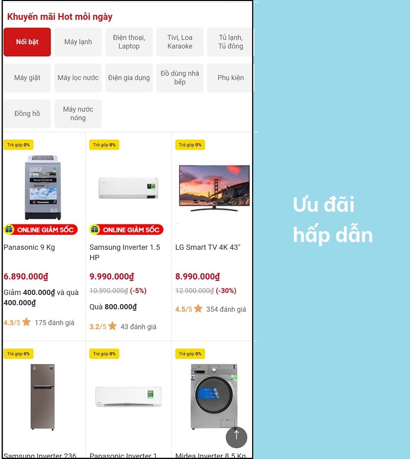 DienmayXANH: Ứng dụng mua hàng online của Điện máy XANH