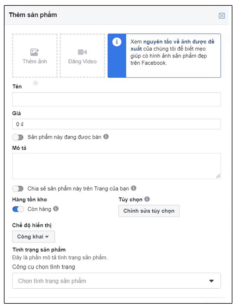 Trình quản lý trang Facebook