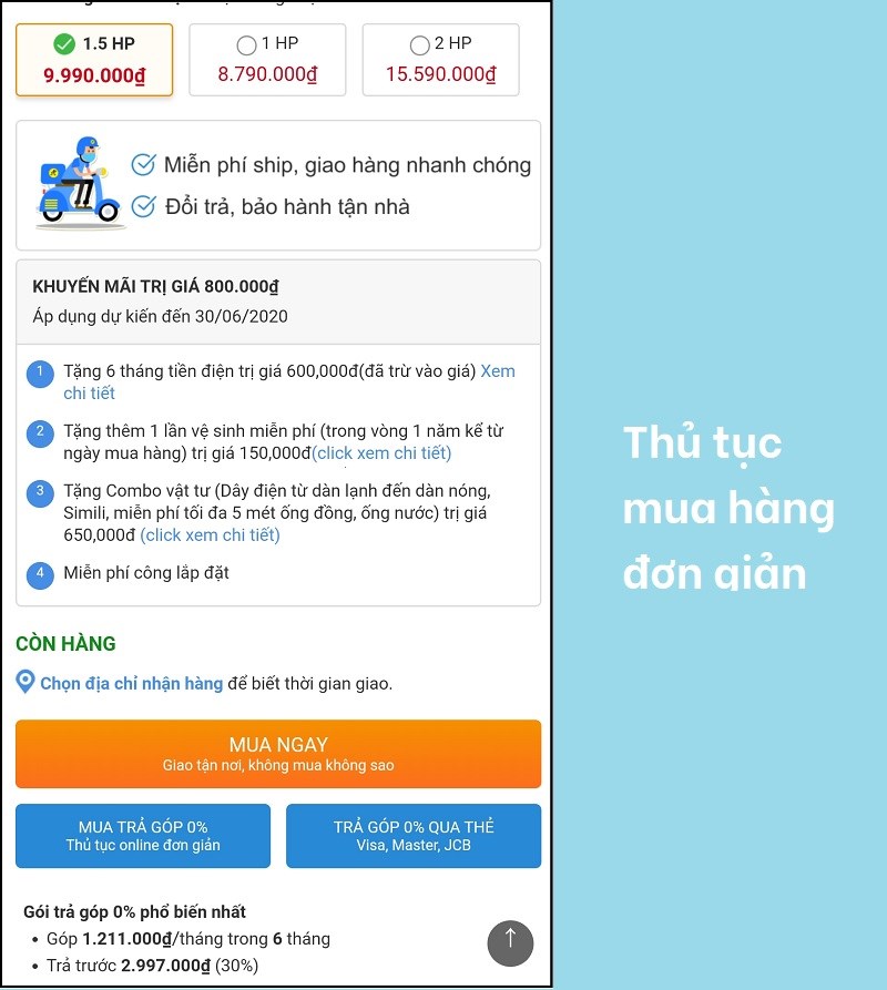 DienmayXANH: Ứng dụng mua hàng online của Điện máy XANH