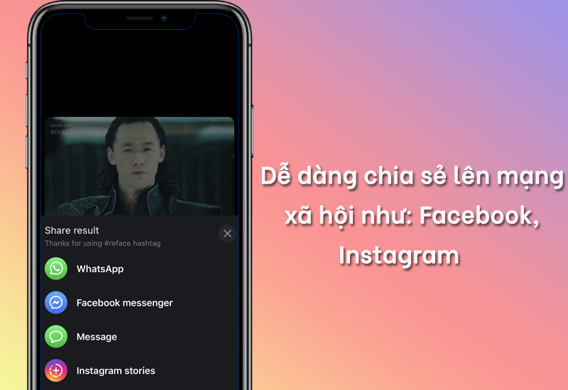 Reface: Ứng dụng ghép mặt vào video của người nổi tiếng